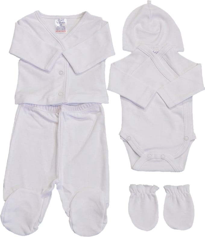 Petit Villain 5-delig Wit Prematuur Giftset