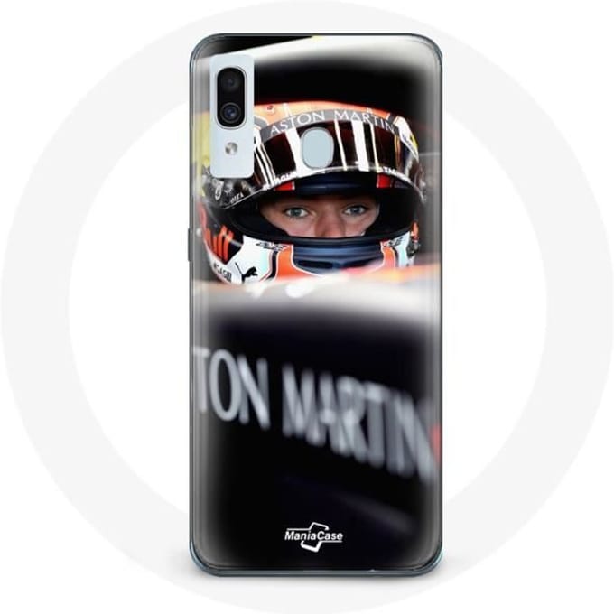 Case voor Samsung Galaxy A40 Formule 1 Max Verstappen Autocoureur