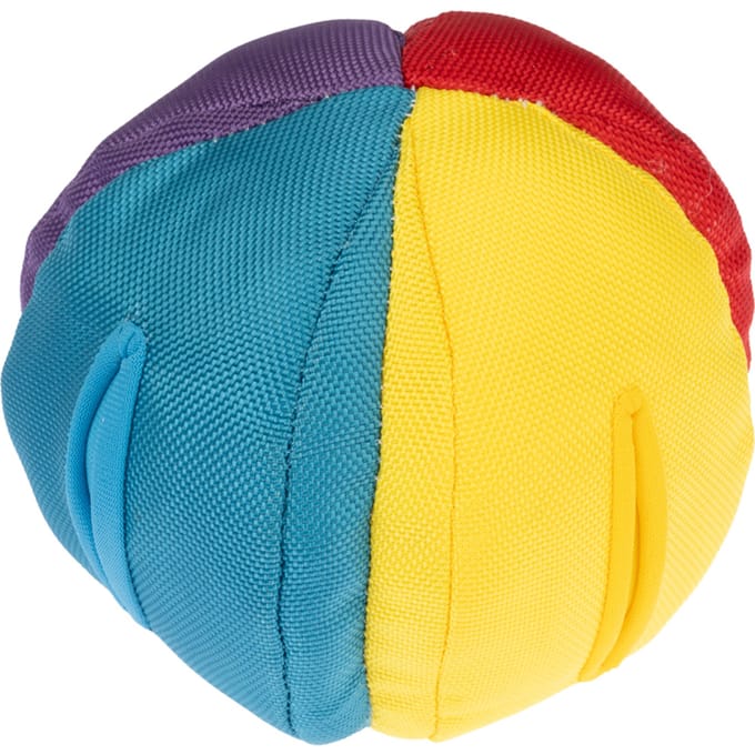 TIAKI regenboog snackbal Ø13cm hondenspeeltje