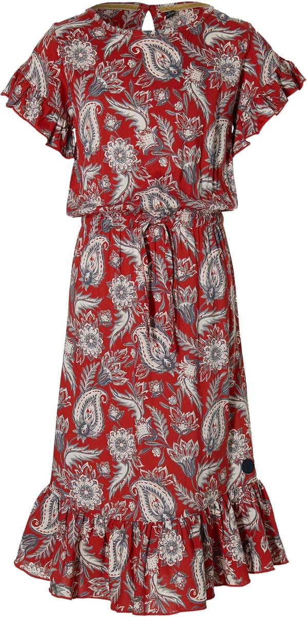 Levv jurk Maelyn Stone Red Paisley - maat 128