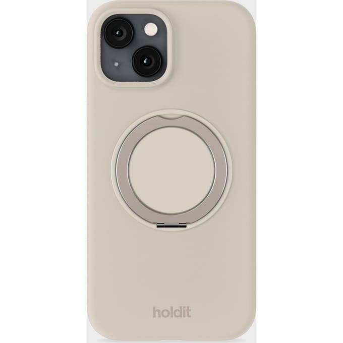 Silicone Stand Case Light Beige iPhone 13