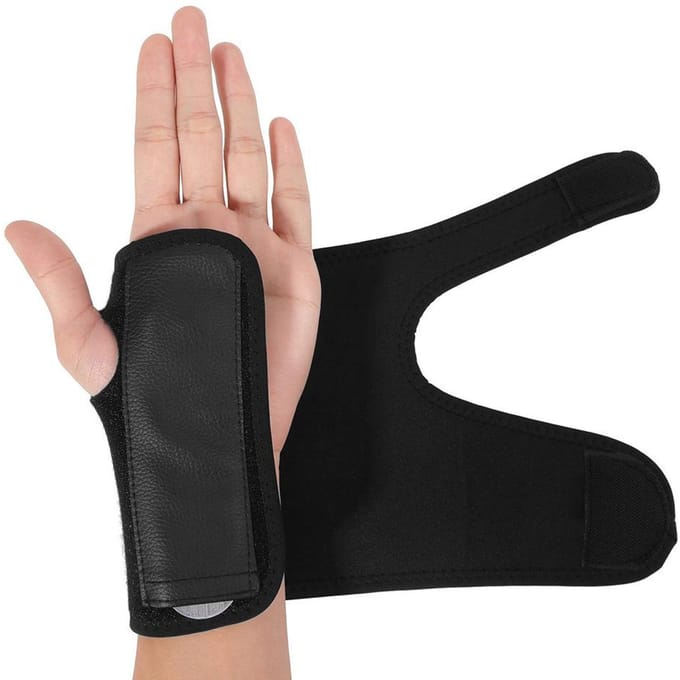 Polsbandage Handbrace Polssteun Vingerspalk Steunhulpmiddel Left Hand zwart