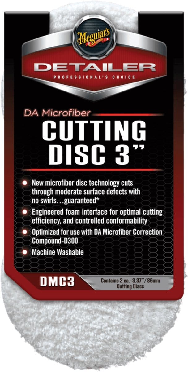 Meguiar's Professional DA Microfiber Cutting Disc Pad - 3 inch - 2pack