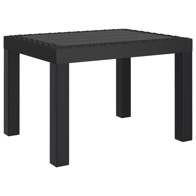 vidaXL - Tuintafel - 59x47x40 - cm - PP - antracietkleurig