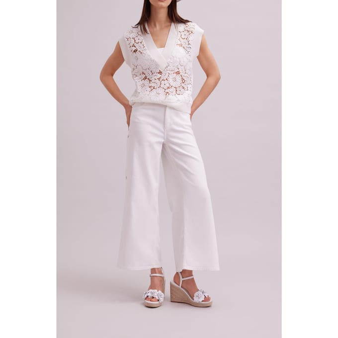 Anne Fontaine Ombelle White Größe: L | Pullover Outlet | Damen | Weiß