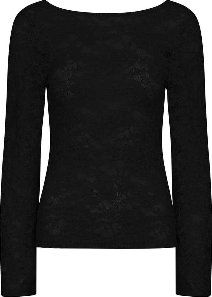 SISTERS POINT Vitas-ls - Dames Blouse - Black - Maat L
