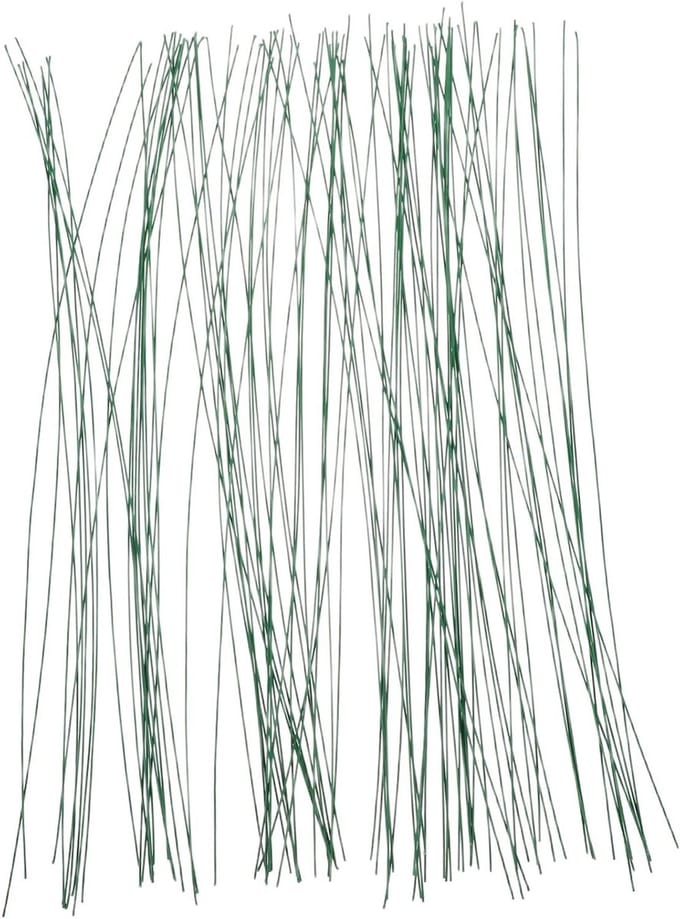 Bloemendraad - Binddraad bloemen - Bloemschikken - Realistische groene coating - 100 stuks - Groen