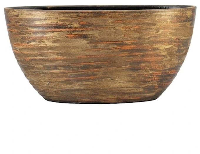Pot funchal ovaal 49x20x25cm goud