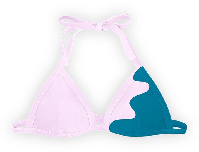 Sea'sons Official - Kleurveranderend - Bikini Top - Teal-Pink - M