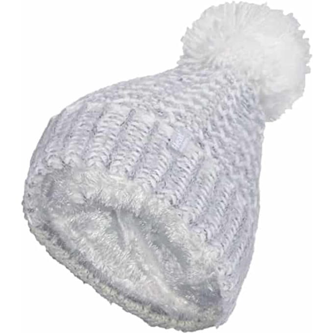 Heat Holders - Thermische Bobble-hoed voor dames - Lichtgrijs