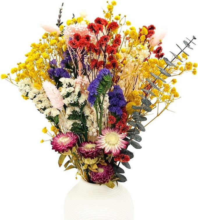Boho Gedroogd Bloemenboeket voor Thuisdecoratie en Bruiloften