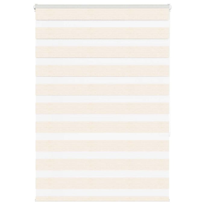 vidaXL - Zebra - rolgordijn - 100x150 - cm - stofbreedte - 95,9 - cm - marmerbeige