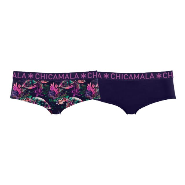 Muchachomalo Girls 2-pack hipster print+ solid