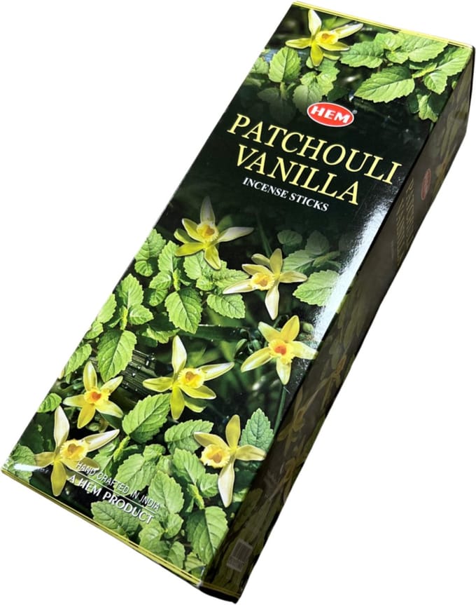 HEM Wierook - Patchouli Vanilla - Slof (6 pakjes/120 stokjes)