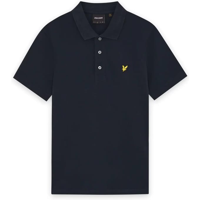 Lyle and Scott Polo Tipped Donkerblauw (navy) - Maat M - Heren