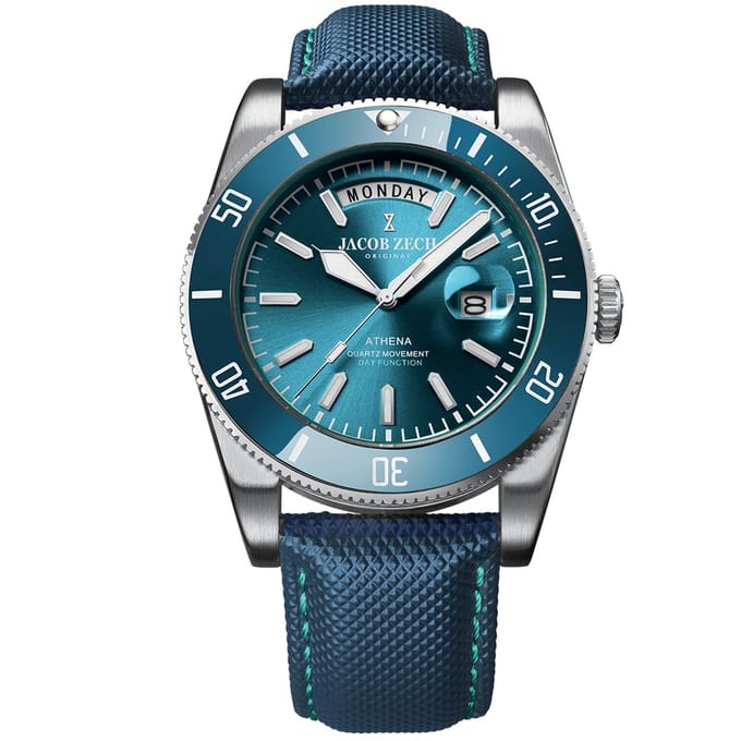 Jacob Zech - Heren Horloge Athena - Blauw