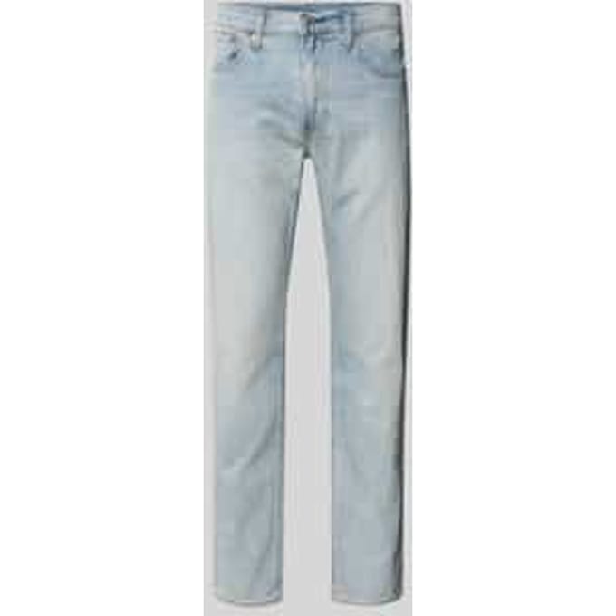 tapered fit jeans van mix van katoen en linnen model '502®'