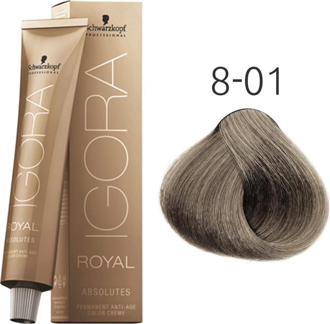 Schwarzkopf Professional - Schwarzkopf Igora Royal Absolutes 8-01 60ml
