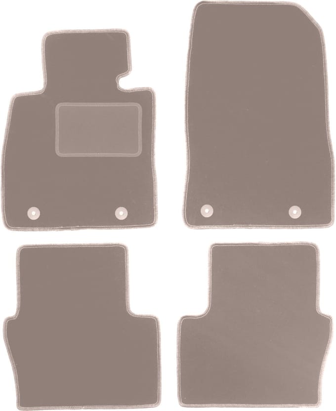 Beige veloursmatten voor: Mazda 2 IV hatchback (2014-)