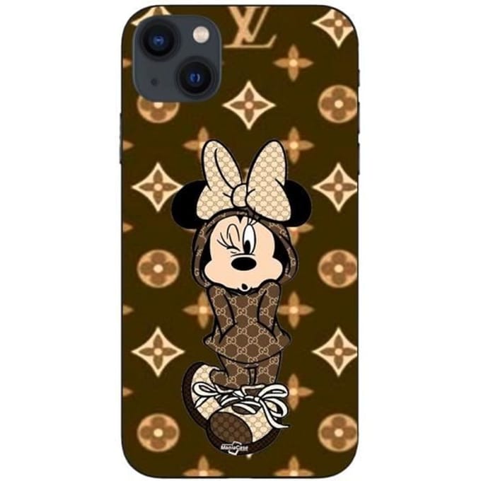 Coque - Disney - Minnie - iPhone 14 Plus - Marron - Souple marron