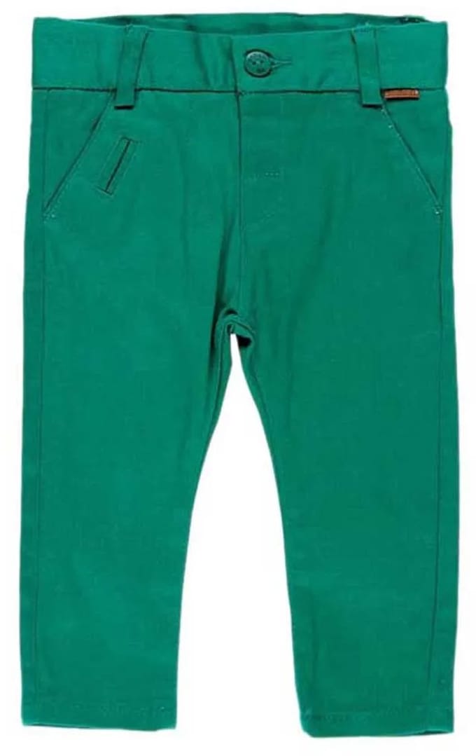 Boboli Stretch Twill Broek Groen 9 Months Jongens