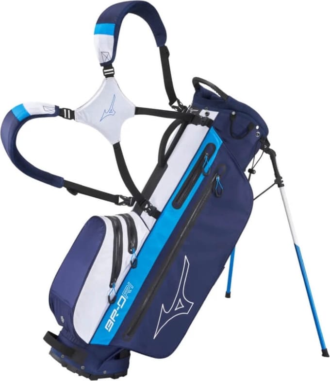 Mizuno BR DRI Golftas - Standbag - Blauw