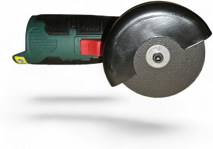 Accu haakse slijper - Draagbare slijper - Metaal bewerken - Draadloze flexibiliteit - 76 mm schijfdiameter - Grijs