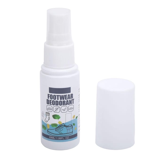 3 Stuks Schoendeodorantspray Langdurige Frisheid Geurverwijderaar Citroen Munt Extract Sneakergeur white