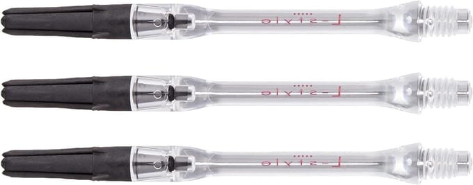 Dart Shafts - Spinner Shafts - Stil Darten - Stille Rotatie - Set van 3 - Transparant