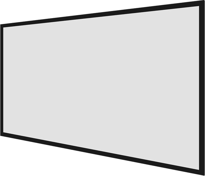 Projectiescherm - Beamer doek - Thuisbioscoop - 160 graden kijkhoek - 330 cm diagonaal - Wit