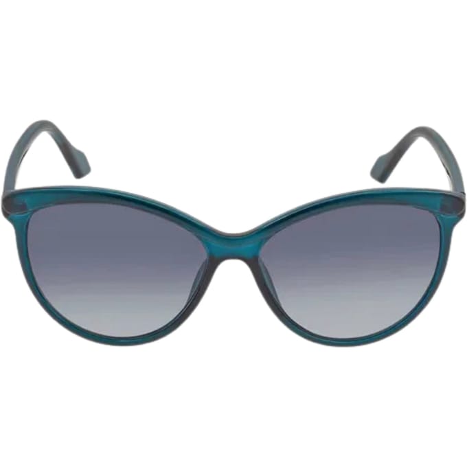 Calvin Klein Crystal Teal Framed Grey Gradient Lensed Zonnebril