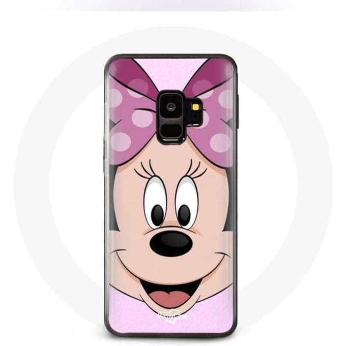 Coque - MANIACASE - Samsung Galaxy S9 plus - Minnie Mouse - Rose - Souple rose