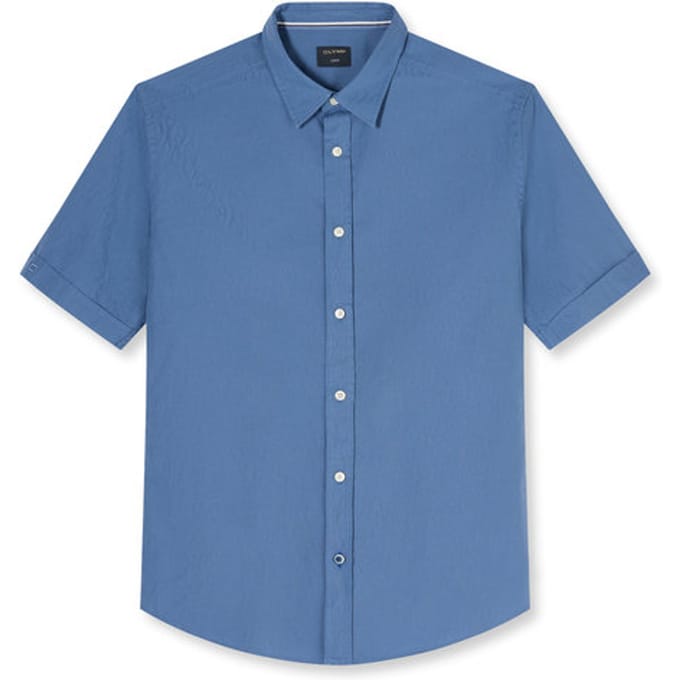 OLYMP Casual Overhemd, Regular Fit, Kent, Blauw