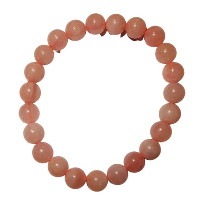 Rozenkwarts Armband 8 mm.