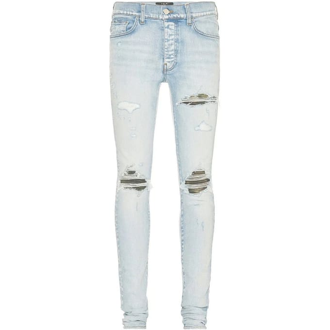Amiri MX1 Camo lichtindigoblauwe jeans