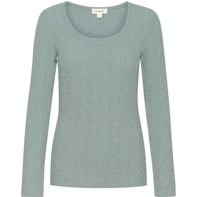 Dames-T-shirt met lange mouwen Soaked in Luxury Dauphine
