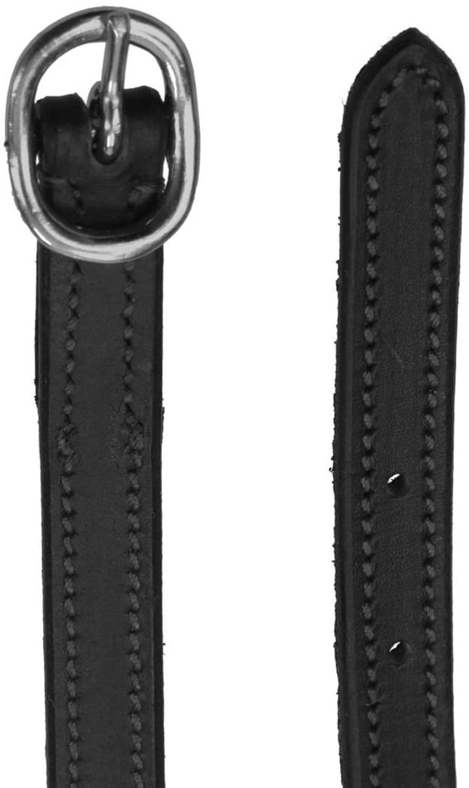 Epplejeck Sporenriemen Epplejeck Luxe Leer Zwart-zilver
