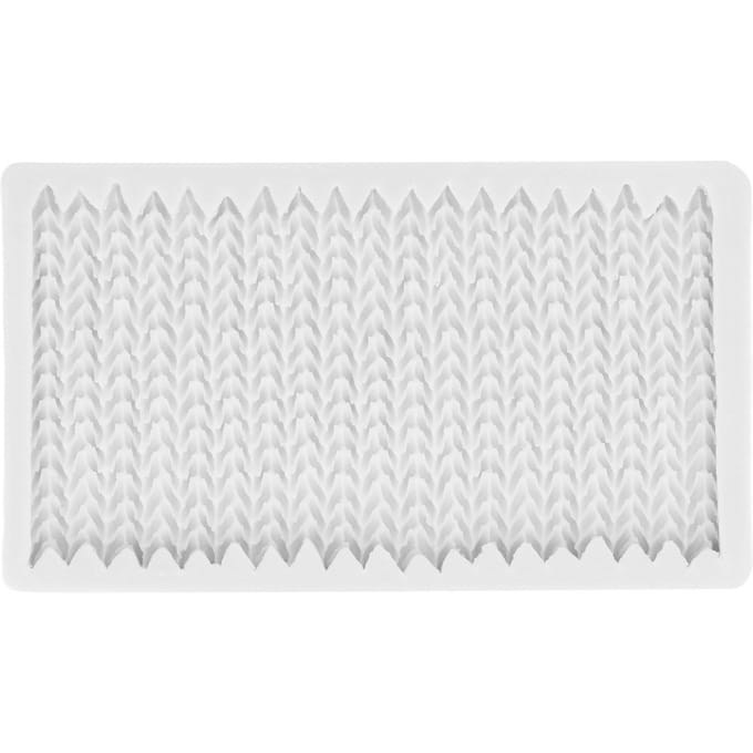 Siliconen Fondant Vorm Jumper Breisel Textuur Siliconen Chocoladevormen voor Fondant Chocoladetaart white