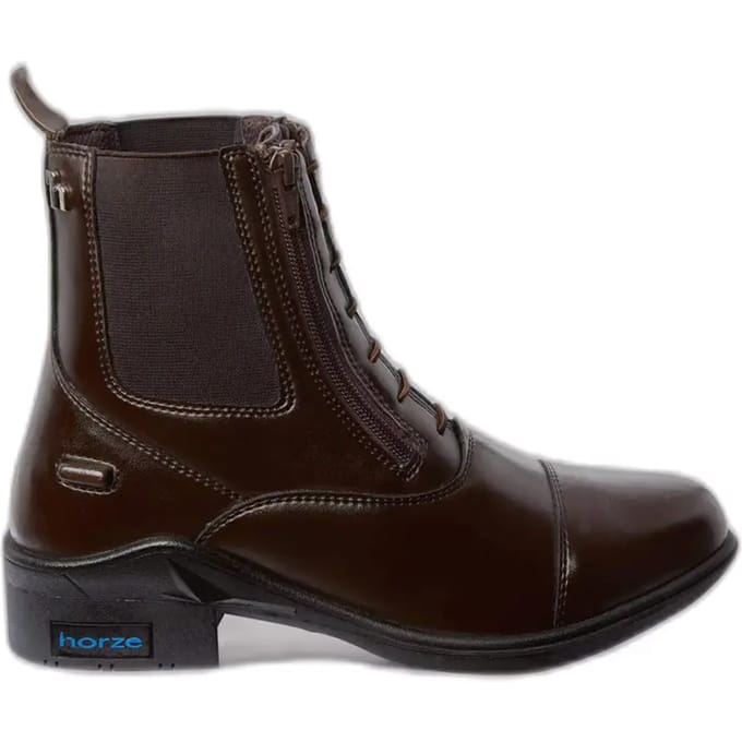 Horze Kingston lederen jodphurs met dubbele rits, dames, Demitasse Brown, 38
