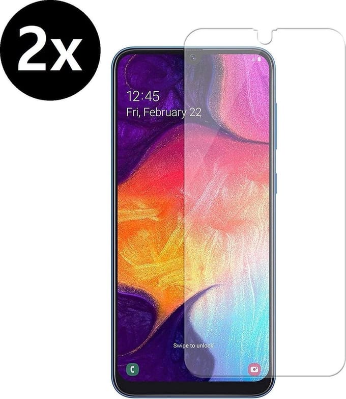 Screenprotector - 2 Stuks - Geschikt voor Samsung Galaxy A10 - Extra Sterk - Beschermglas - Gehard Glas - Tempered Glass - Screen Protector