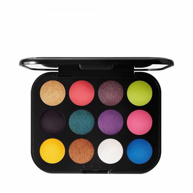 MAC, Connect In Colour, Oogschaduw Palet, Hi-Fi Kleur, 12 Kleuren, 12,2 g