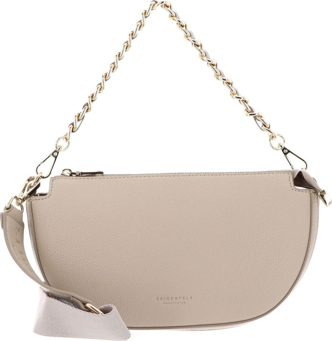 SEIDENFELT MANUFAKTUR Schoudertas Bjuv Halfmoon Bag Oat Milk / Gold Beige
