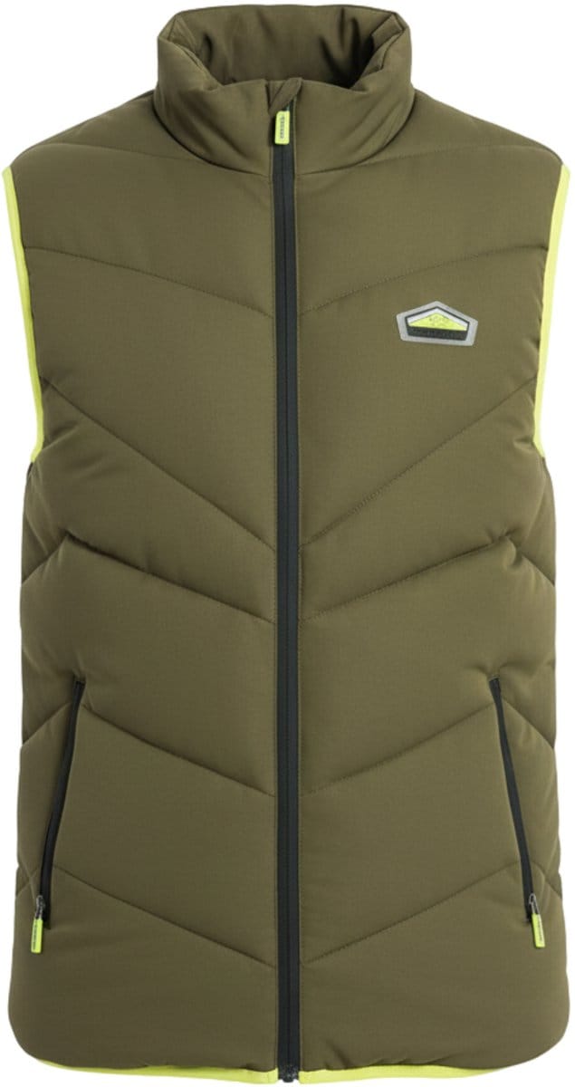 OMBRE Gilet - Regular Fit - Rits - Effen Olijf S/M