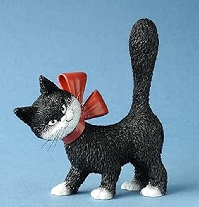 La Minette Zwart – Dubout Kattenbeeldje – Parastone – 11 cm