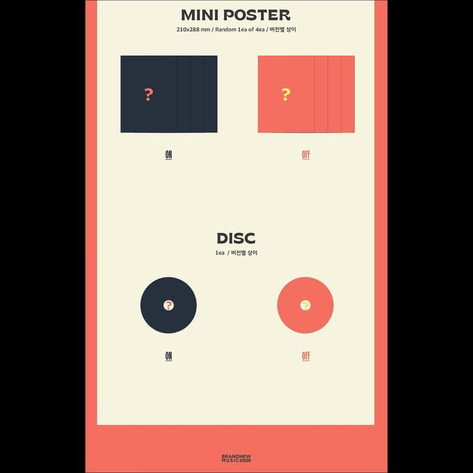 AB6IX BORN LIKE THIS Standaard ver. 9e EP-album Random ver. red