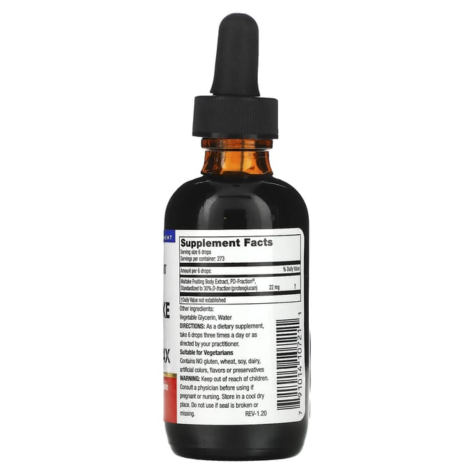 Maitake D-Fraction, Pro 4X, 60ml (22 mg per portie)
