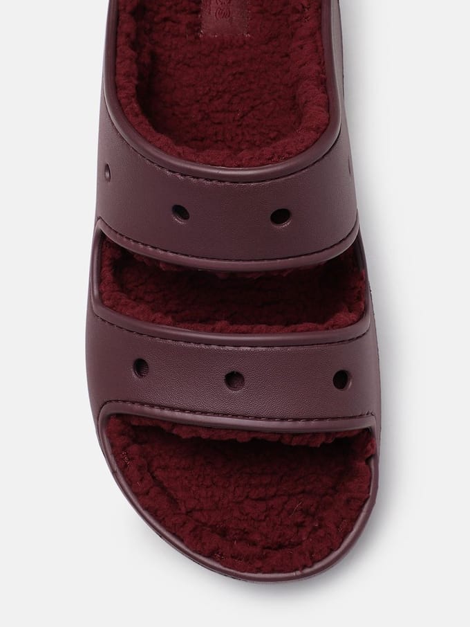 Crocs Classic Cozy/Gevoerde Sandalen Dark Cherry Maat 42/43 US M9/W11