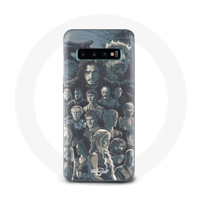 Coque - Game of Thrones - Samsung Galaxy S10 - Rigide - Personnages - Fond Gris gris
