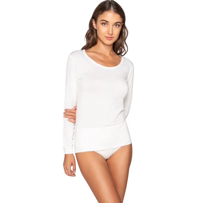 Dames-T-shirt met lange mouwen Luna Micro Touch Comfort