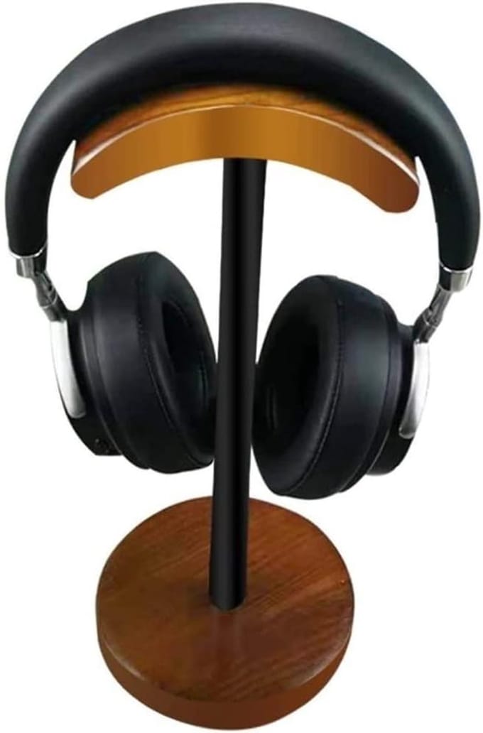 Koptelefoon Houder - Headset Stand - Opbergen Accessoires - Antislip Basis - 13 x 33 cm - Naturel